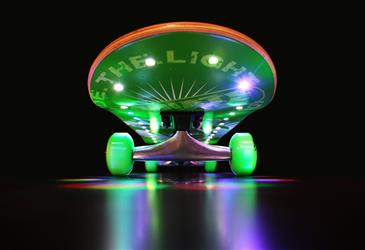 Rockboard Radiate Skateboard med LED Lysshow, Blå-3