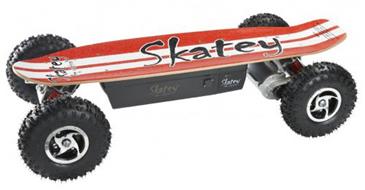 Skatey 800 EL-Skateboard Red/White