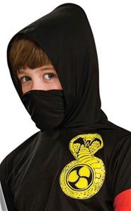 Sort Ninja udklædningstøj til børn-2