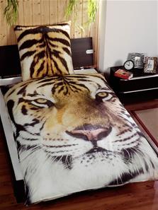 Tiger Dyre Sengetøj (100 procent Bomuld)