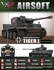 VSTank Pro AIR German Tiger 1, Grey