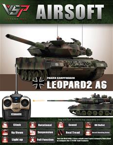 VSTank Pro Air German Leopard2 A6 Nato Camouflage, Airsoft