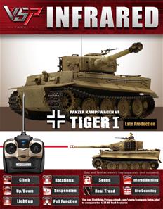 VSTank Pro IR German Tiger 1 Late Prod., Desert Camouflage