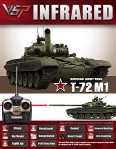 VSTank Pro IR Russian Army Tank T72 M1 Olive Green