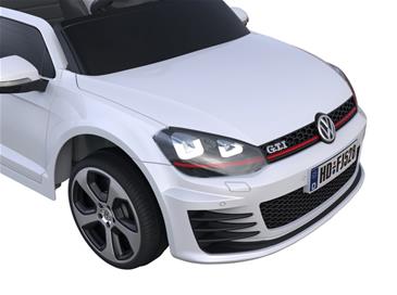 VW Golf GTI ELBil 12V Hvid m/2.4G fjernbetjening-9