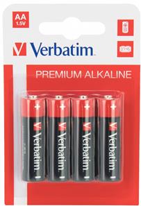  Verbatim 4 stk AA batterier