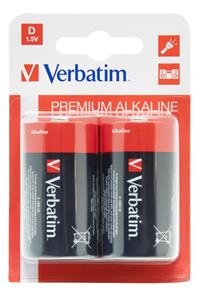 Verbatim D Batteri 2 stk. (LR20)