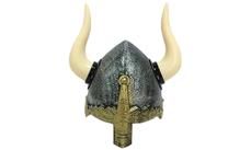 Vikinge hjelm, plast med aftagelige horn