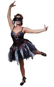 Død Ballerina Halloween Kjole-3