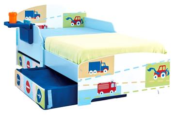 Worlds Apart Drenge juniorseng m/opbevaring+hylde (140cm)