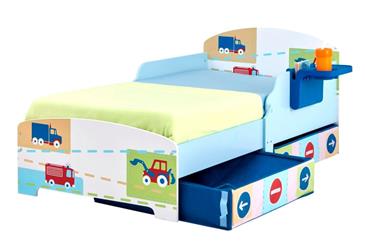 Worlds Apart Drenge juniorseng m/opbevaring+hylde (140cm)-3