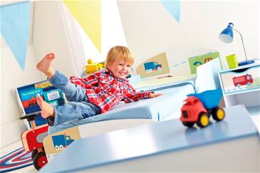 Worlds Apart Drenge juniorseng m/opbevaring+hylde (140cm)-5