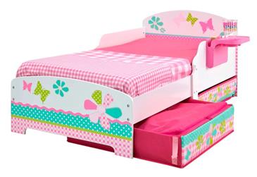 Worlds Apart Pige juniorseng m/opbevaring+hylde (140cm)-2