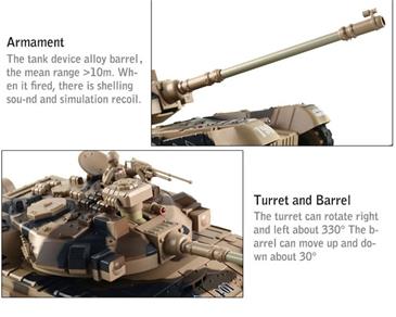ZEGAN U.S. M60 Fjernstyret Airsoft Tank  1:18-3