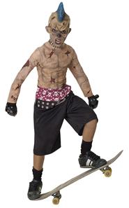 Zombie Skater Halloween kostume til børn