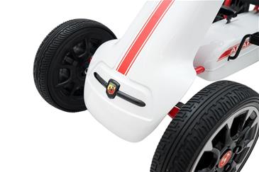 Abarth Pedal GoKart til børn 3-8 år, Hvid-11