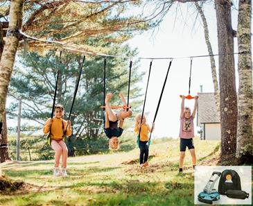 Adventure Sports Slackline kit med gynger, twister og monkeybar