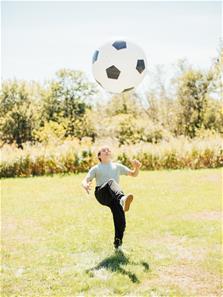 Adventure Sports Ultimate XL Fodbold 76cm - oppustelig hoppebold-5