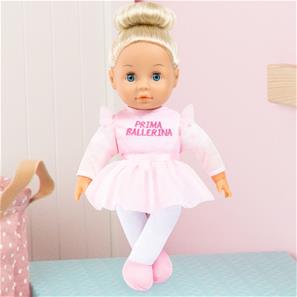 Anna Prima Ballerina Dukke 33 cm med blødt krop og søvnige øjne-6