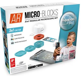 AR Micro-Blocks 3i1 modulært mikroskop sæt til mobilen - PLANKTON