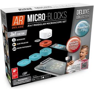 AR Micro-Blocks 3i1 modulært mikroskop sæt til mobilen - Deluxe