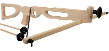 Armbrøst i eletræ m/3 pile 60 cm