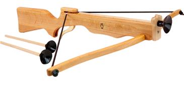 Armbrøst i olieret eletræ m/3 pile 57 cm