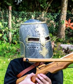 Armbrøst i olieret eletræ m/3 pile 57 cm-4