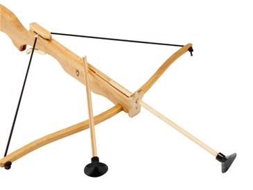 Armbrøst i olieret eletræ m/3 pile 57 cm-5