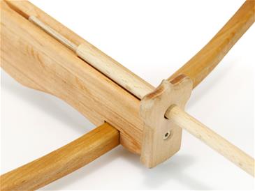 Armbrøst i olieret eletræ m/3 pile 57 cm-7