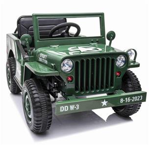 Army Classic Adventure m/4x12V Motor + Gummihjul + Lædersæde-6