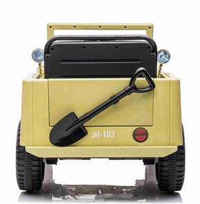 Army Classic Adventure m/4x12V Motor + Gummihjul + Lædersæde-2