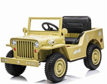 Army Classic Adventure m/4x12V Motor + Gummihjul + Lædersæde-4