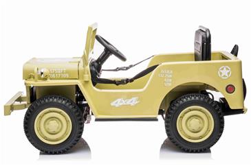 Army Classic Adventure m/4x12V Motor + Gummihjul + Lædersæde-5