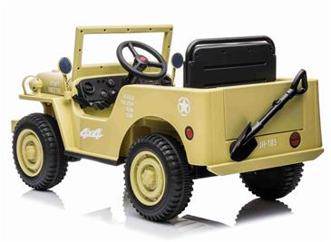 Army Classic Adventure m/4x12V Motor + Gummihjul + Lædersæde-7