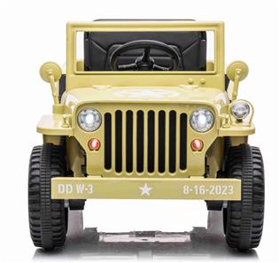 Army Classic Adventure m/4x12V Motor + Gummihjul + Lædersæde-8