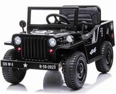Army Classic Adventure m/4x12V Motor + Gummihjul + Lædersæde