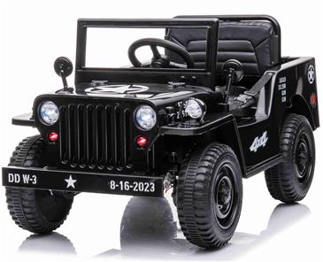Army Classic Adventure m/4x12V Motor + Gummihjul + Lædersæde