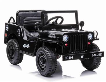Army Classic Adventure m/4x12V Motor + Gummihjul + Lædersæde-4