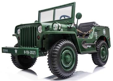 Army Classic Adventure XXL m/3 sæder + 4x12V Motor + Gummihjul 