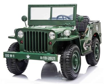 Army Classic Adventure XXL m/3 sæder + 4x12V Motor + Gummihjul -2