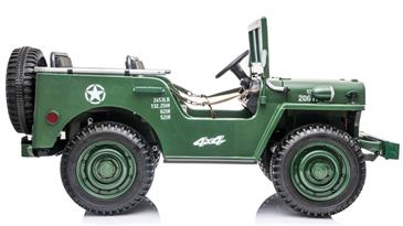 Army Classic Adventure XXL m/3 sæder + 4x12V Motor + Gummihjul -4