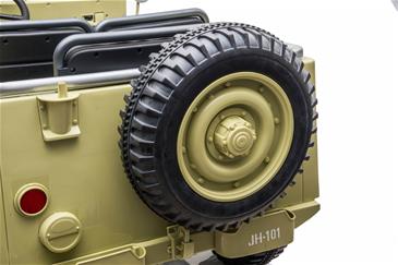 Army Classic Adventure XXL m/3 sæder + 4x12V Motor + Gummihjul -8