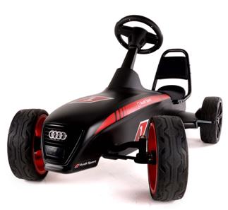 Audi Motorsport Go-Kart m/lavprofil dæk 4 - 12 år