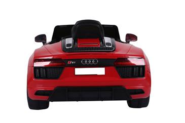 Audi R8 Spyder Rød Elbil til Børn 12V m/2.4G fjernbetjening, Gummihjul-3