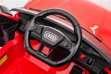 Audi RS 6 elbil til børn 12v m/Gummihjul, 2.4G Remote, Lædersæde-8