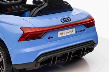 Audi RS E-tron GT elbil til børn 12v m/4xmotor, Gummihjul, 2.4G, lædersæde-9