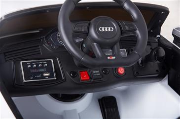 Audi S5 Cabriolet Hvid Elbil til Børn 12V m/2.4G fjernbetjening, Gummihjul-14