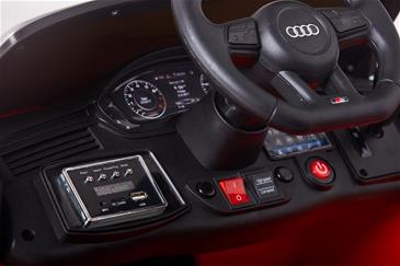 Audi S5 Cabriolet Rød Elbil til Børn 12V m/2.4G fjernbetjening, Gummihjul-9