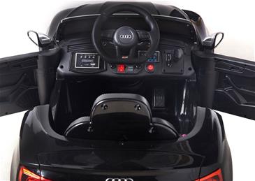 Audi S5 Cabriolet Sort Elbil til Børn 12V m/2.4G fjernbetjening, Gummihjul-8